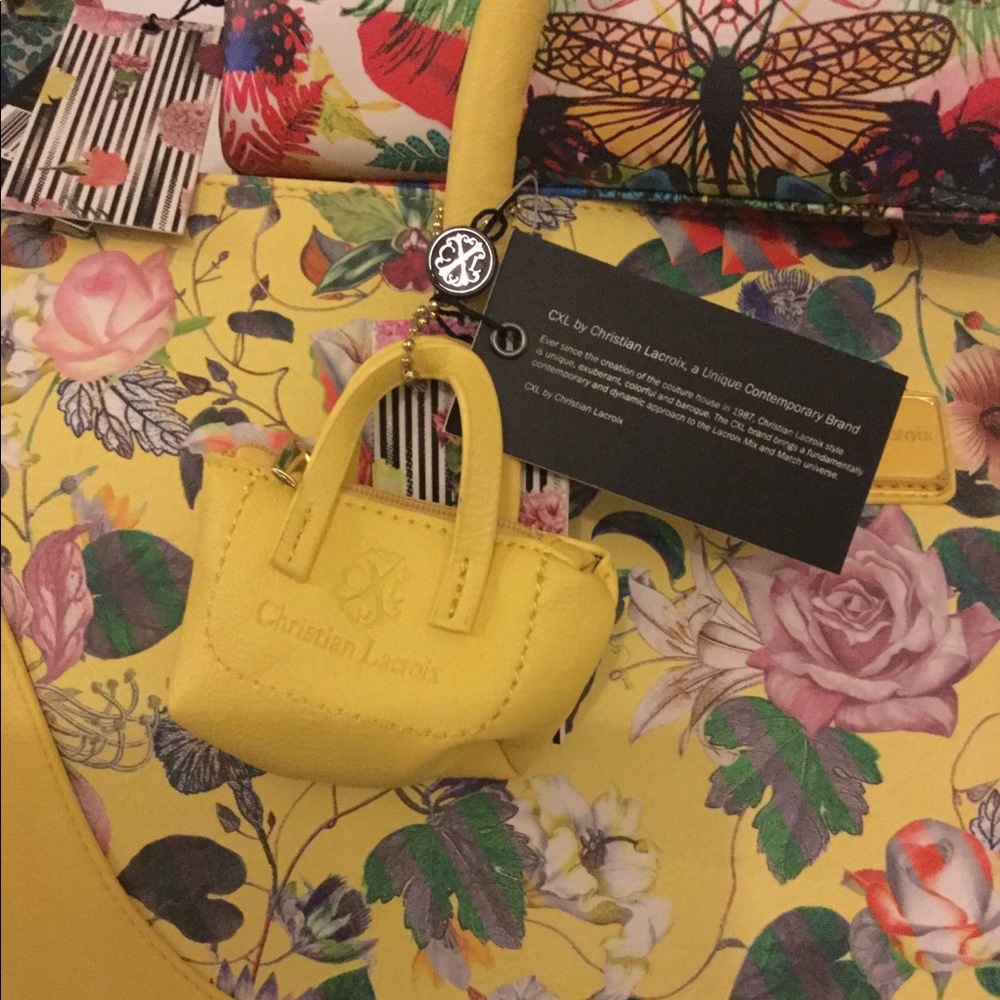 Christian LaCroix Purse & Makeup Bag